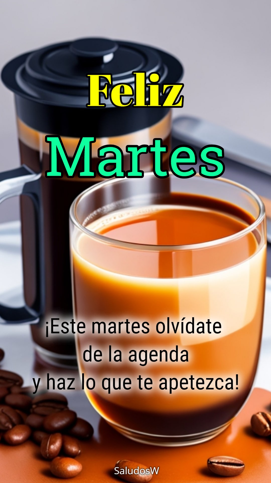 Desayuno martes, Felicidad, Agenda - Saludos Diarios