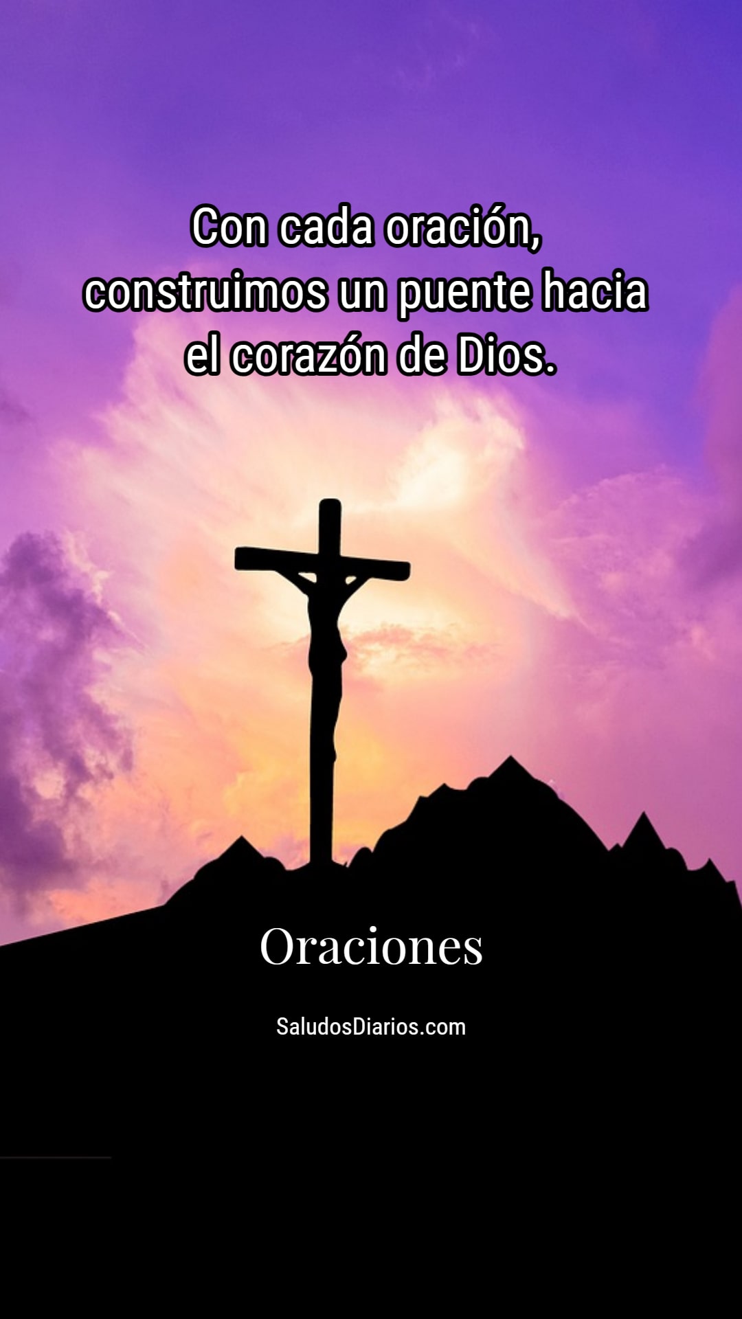 Bendícenos Dios, Oraciones, Frases emotivas, Cruz, Optimismo - Saludos ...