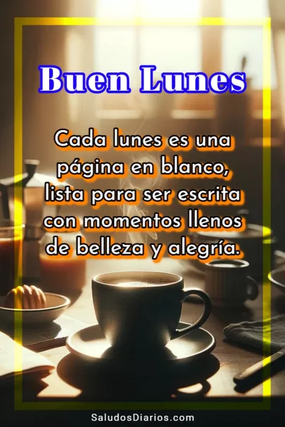 Escribir lunes, Destino frases, Imagen desayunando hoy