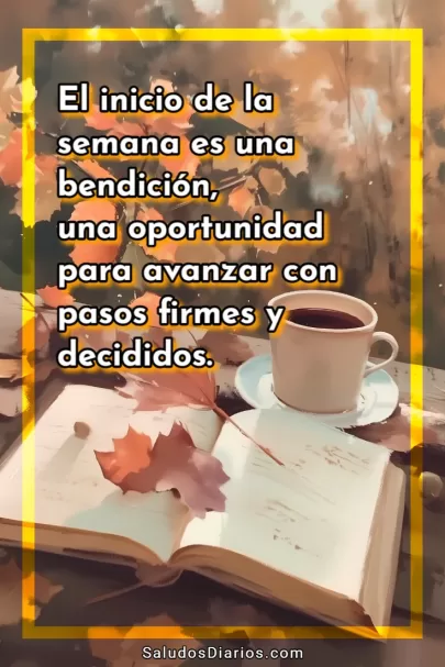 Intenso bonito lunes, Hojas café imagen