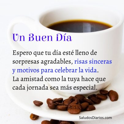 Bonito café hoy, un buen día, dedicar a amistades imagen