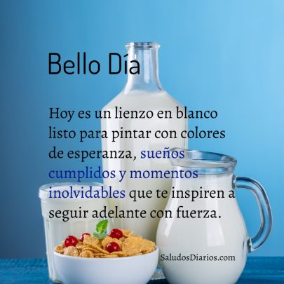 Hoy es un lienzo en blanco listo para pintar con colores de esperanza