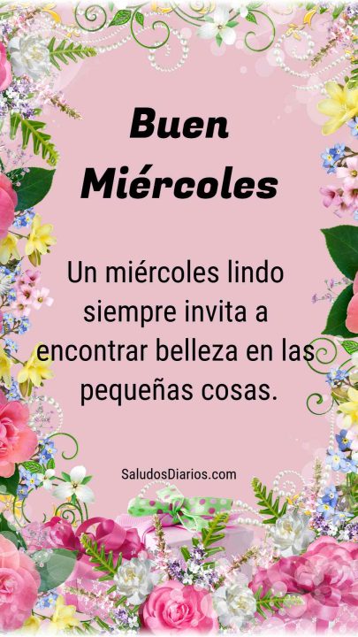 Un miércoles lindo siempre invita a encontrar belleza